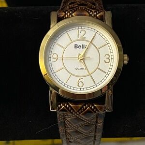 Bella Quartz Ladies Watch Gold Tone